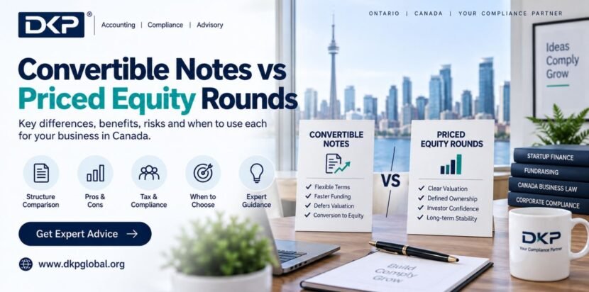 Convertible Notes vs Priced Equity Rounds