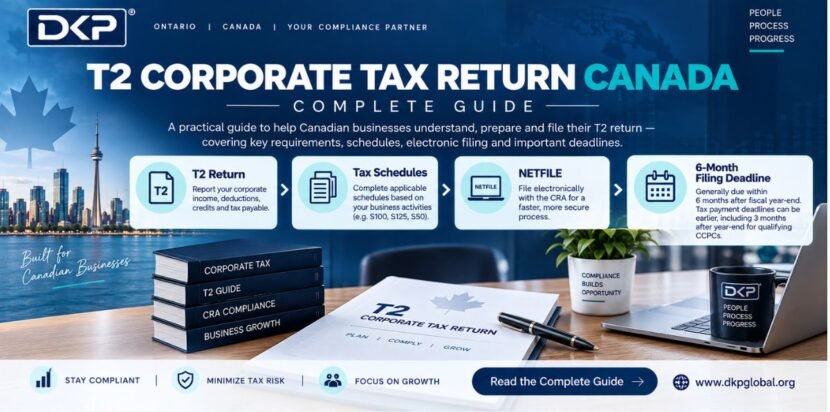 T2 Corporate Tax Return Canada