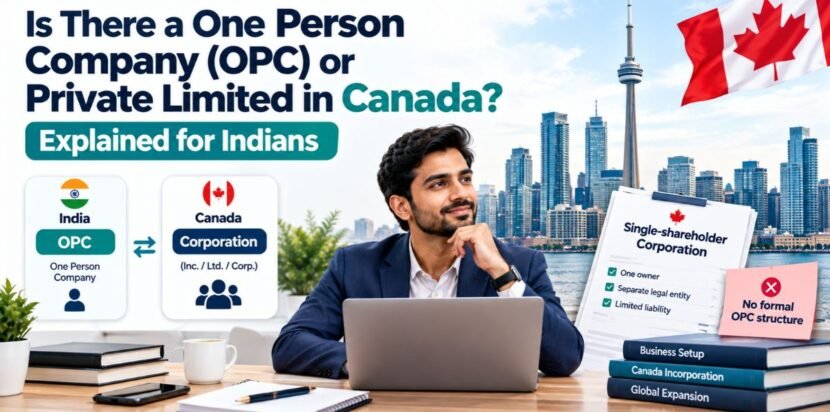 Is There a One Person Company (OPC) or Private Limited in Canada? Explained for Indians